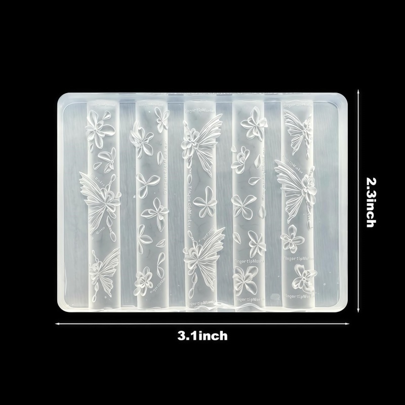 Cetakan Seni Kuku Gel 3D Bentu - Resin Art Template ulasan dan harga