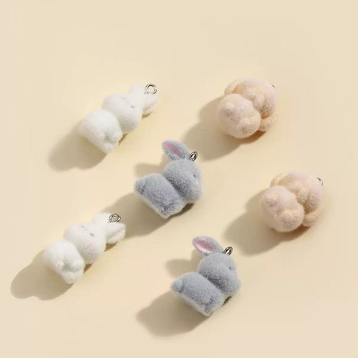 10 pcs Gantungan Resin Kelinci - Resin Art Keychain ulasan dan harga