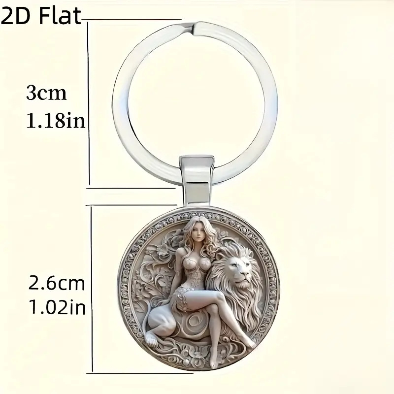 Desain Dewi dan Singa Bergaya  - Resin Art Keychain Design ulasan dan harga