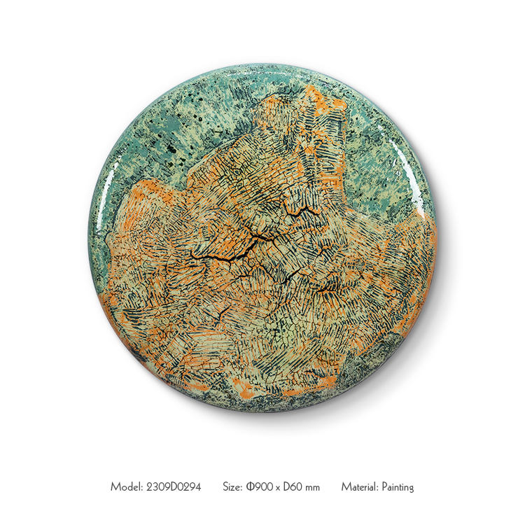 Lukisan Minyak Abstrak Modern  - Resin Art On Wood ulasan dan harga