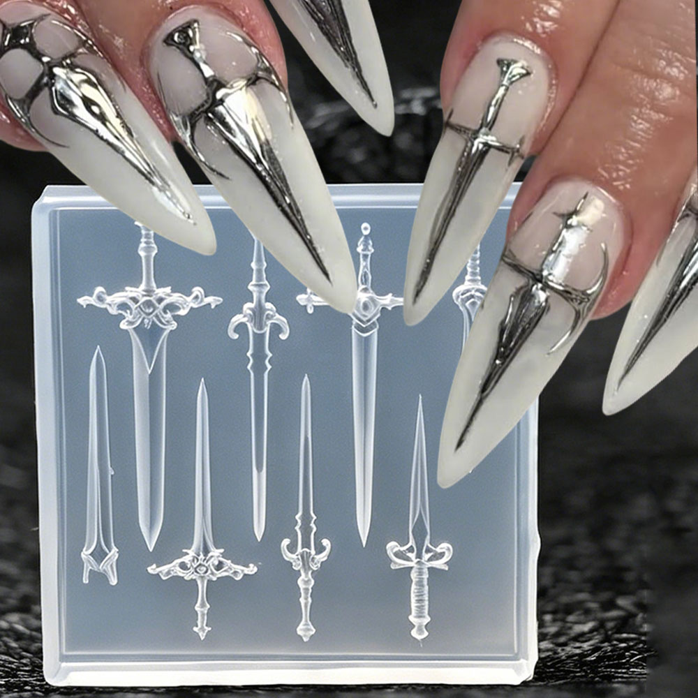 1pcs Cetakan Silikon Pedang Re - Resin Art Template ulasan dan harga
